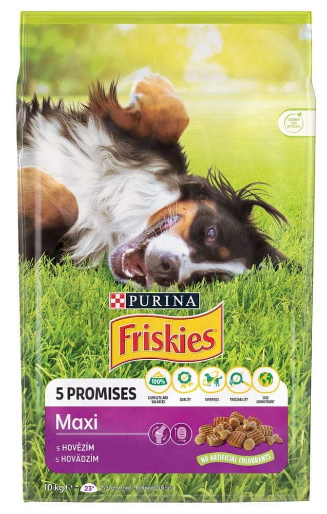 Friskies dog adult MAXI hovädzie 10 kg